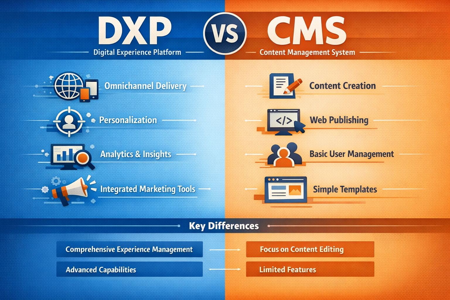 DXP vs CMS
