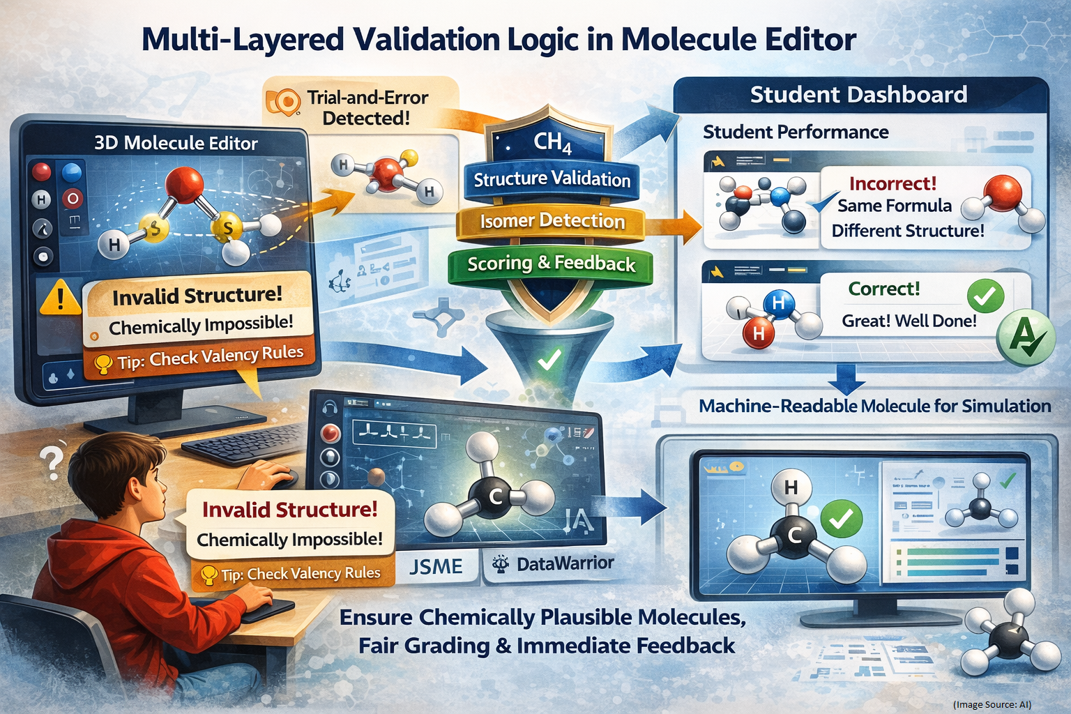 Assessment Innovation: Auto-Grading Complex Molecular Structures